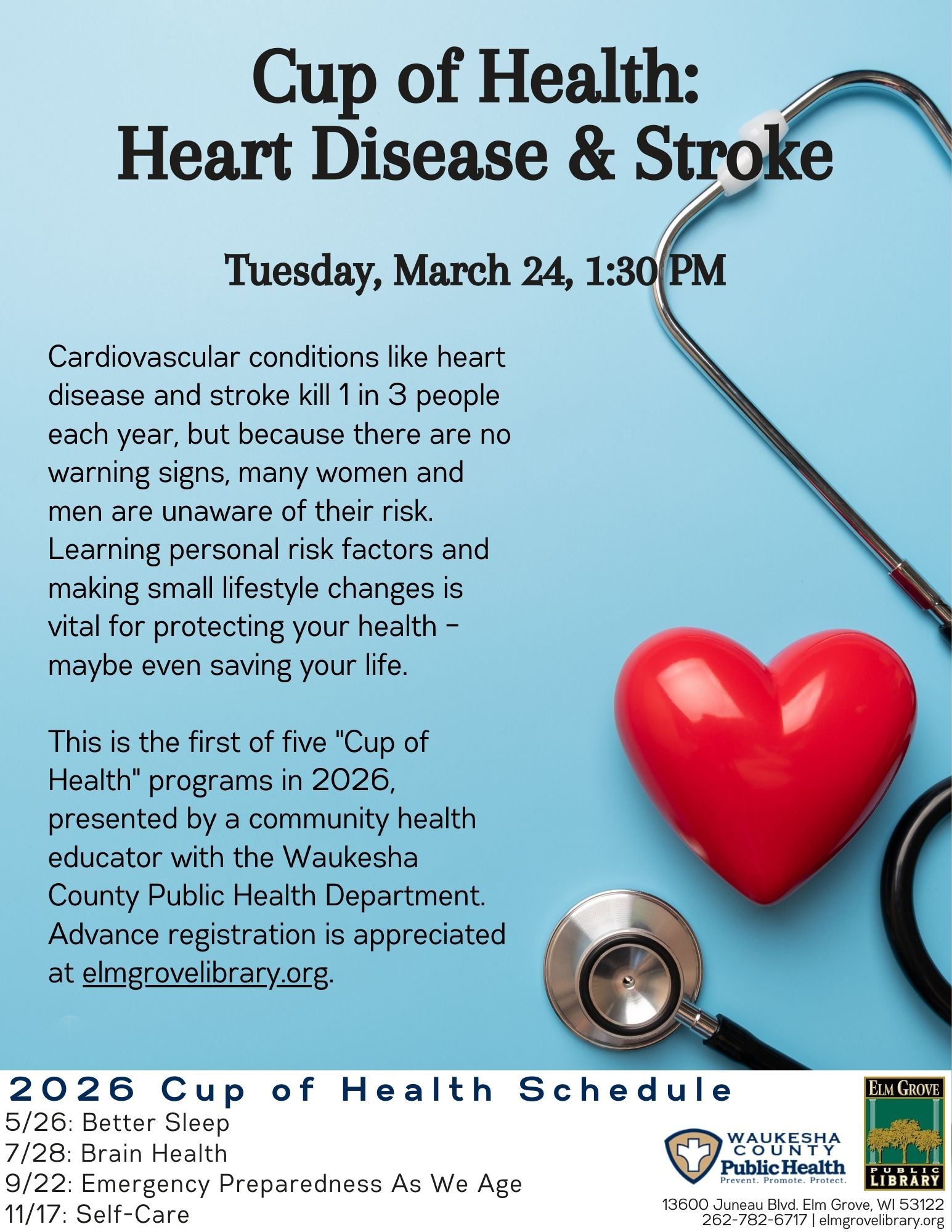 Cup of Health Heart Disease and Stroke