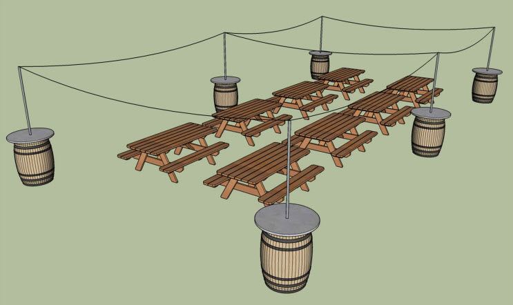 Proposed 2022 Elm Grove Beer Garden Layout
